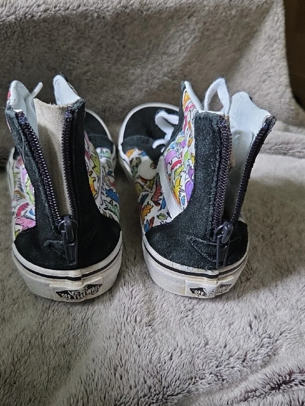 Vans Dallas Clayton SK8 Doodle Pattern High-Top Size 3Y Sneakers